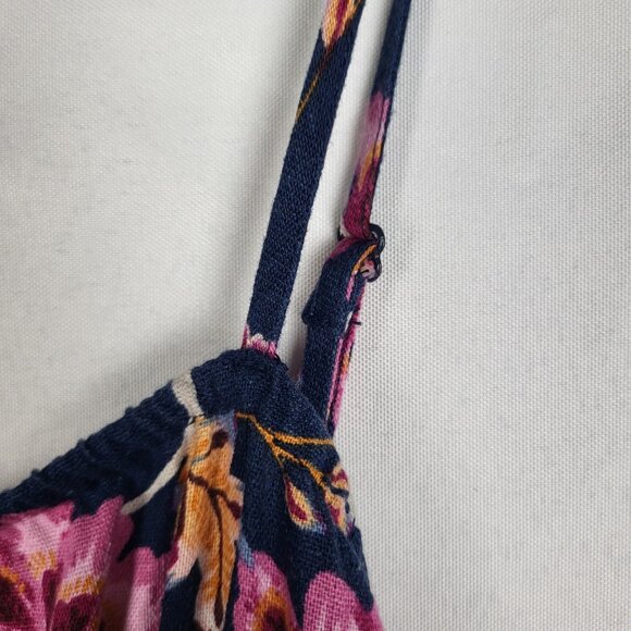 Old Navy Dark Floral Dress Women's 2XL Pink Black Fairy Sleeveless Whimsigoth - Picture 9 of 12